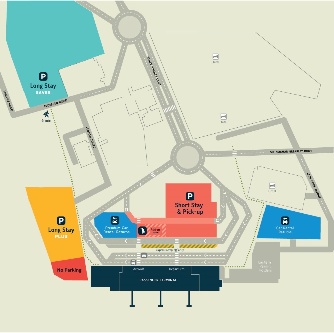 DIA Parking Map