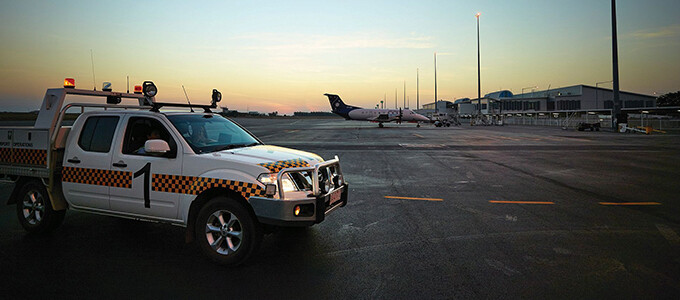 Darwin Airport Working on airport