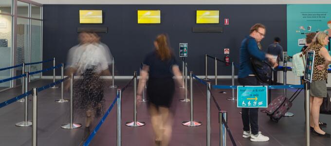 Security screening Darwin International Airport