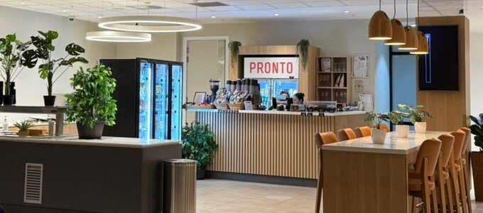 A sitting area in a cafe