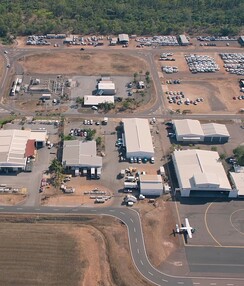Aerial view of Darwin International Airport